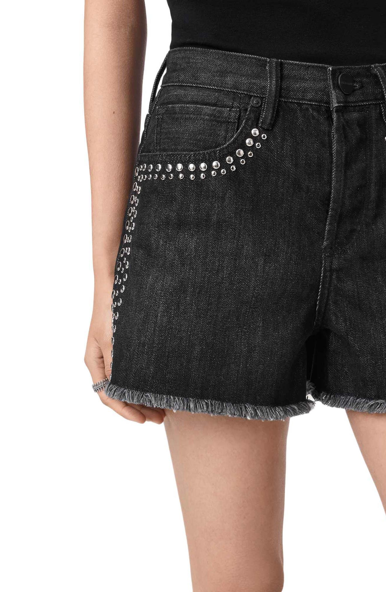 THEREDTHREAD ショートパンツ パンツ THEREDTHREAD studded shorts THEREDTHREAD / ザレッドスレッド