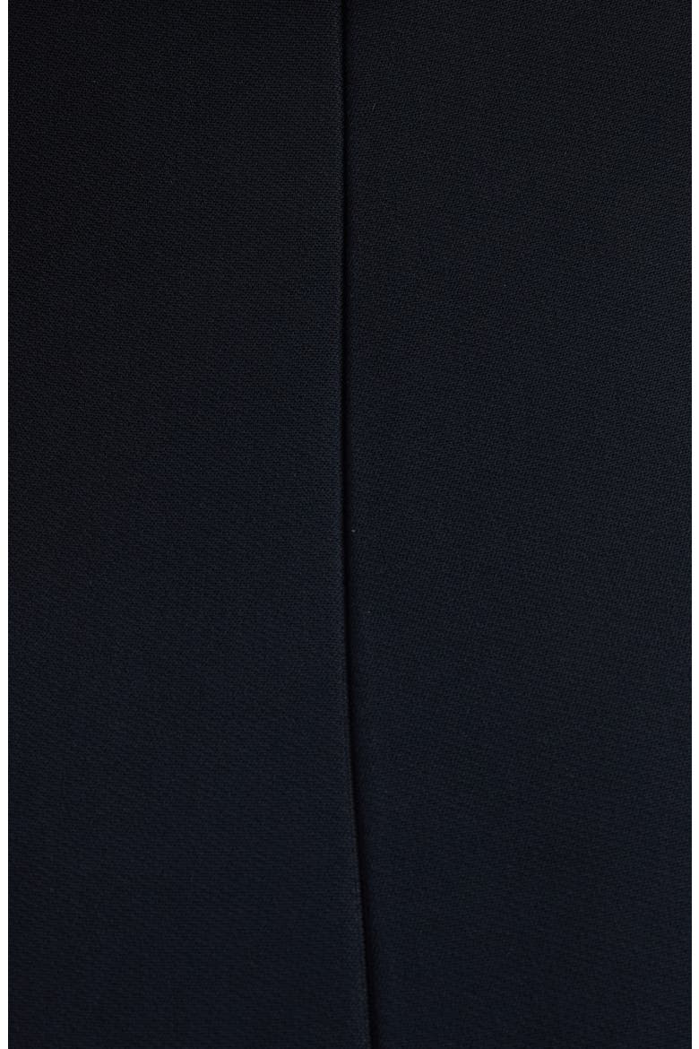 Long Kick Back Stretch Trumpet Skirt, Alternate, color, BLACK