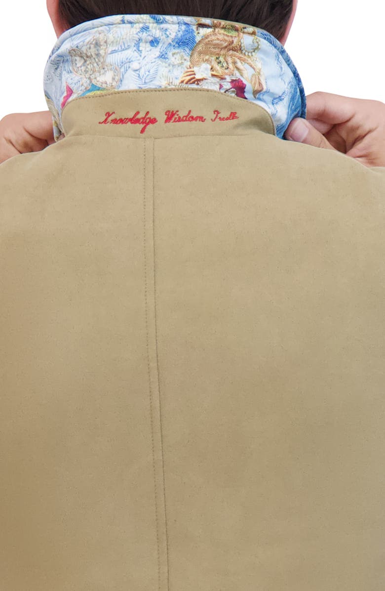 Robert Graham Faux Suede Safari Jacket, Alternate, color, Tan