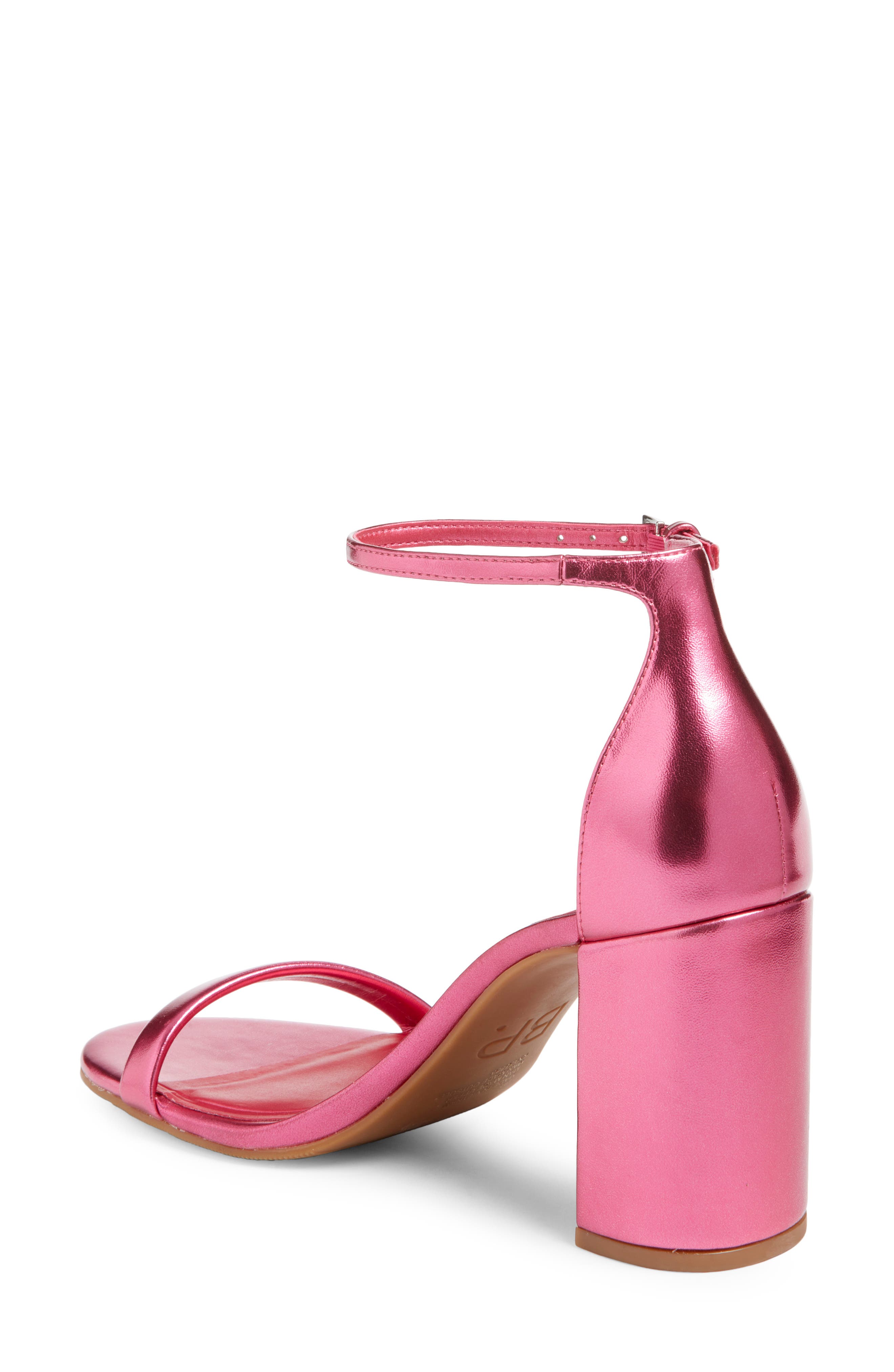 BP. Livia Ankle Strap Sandal, Alternate, color, Pink Fuchsia
