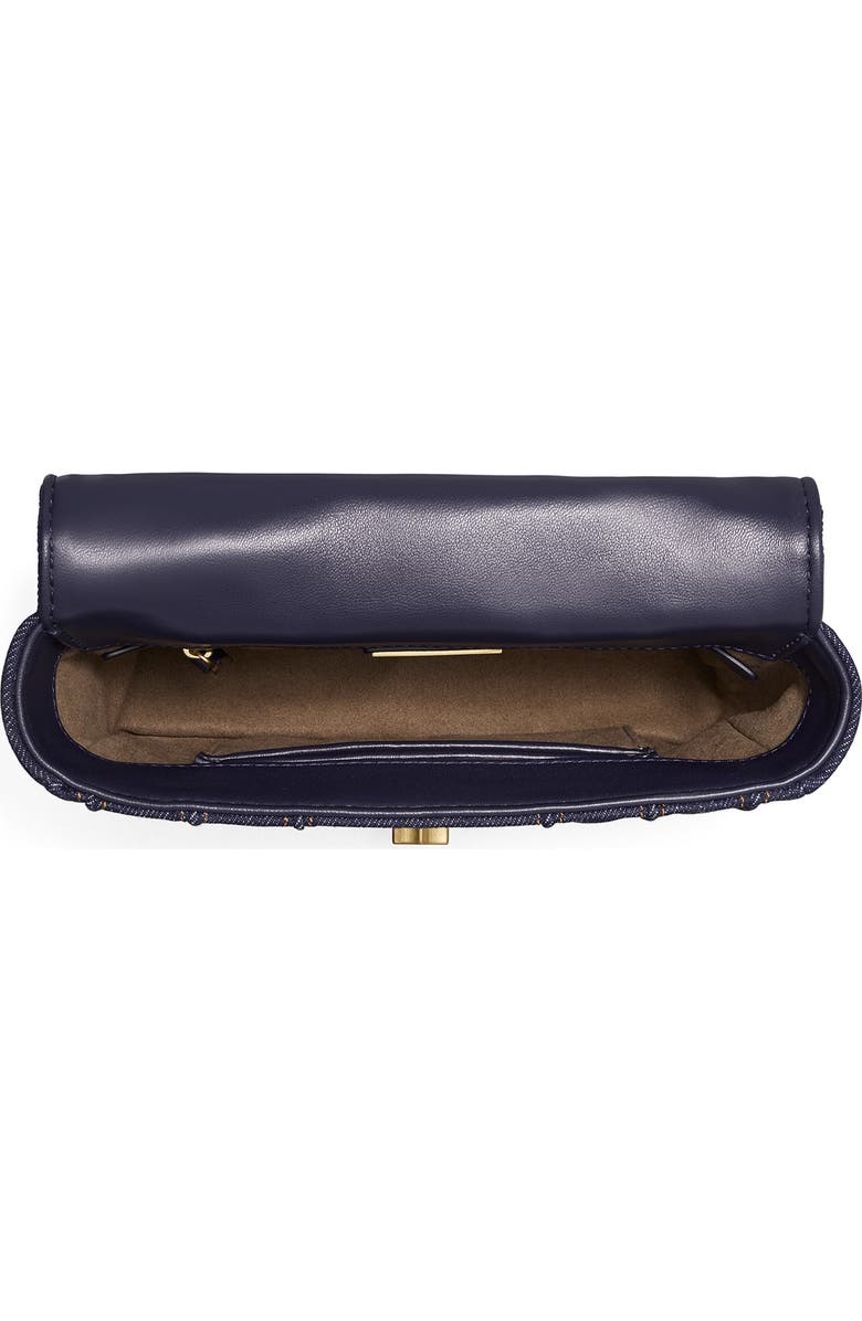 Tory Burch Kira Denim Shoulder Bag, Alternate, color,
