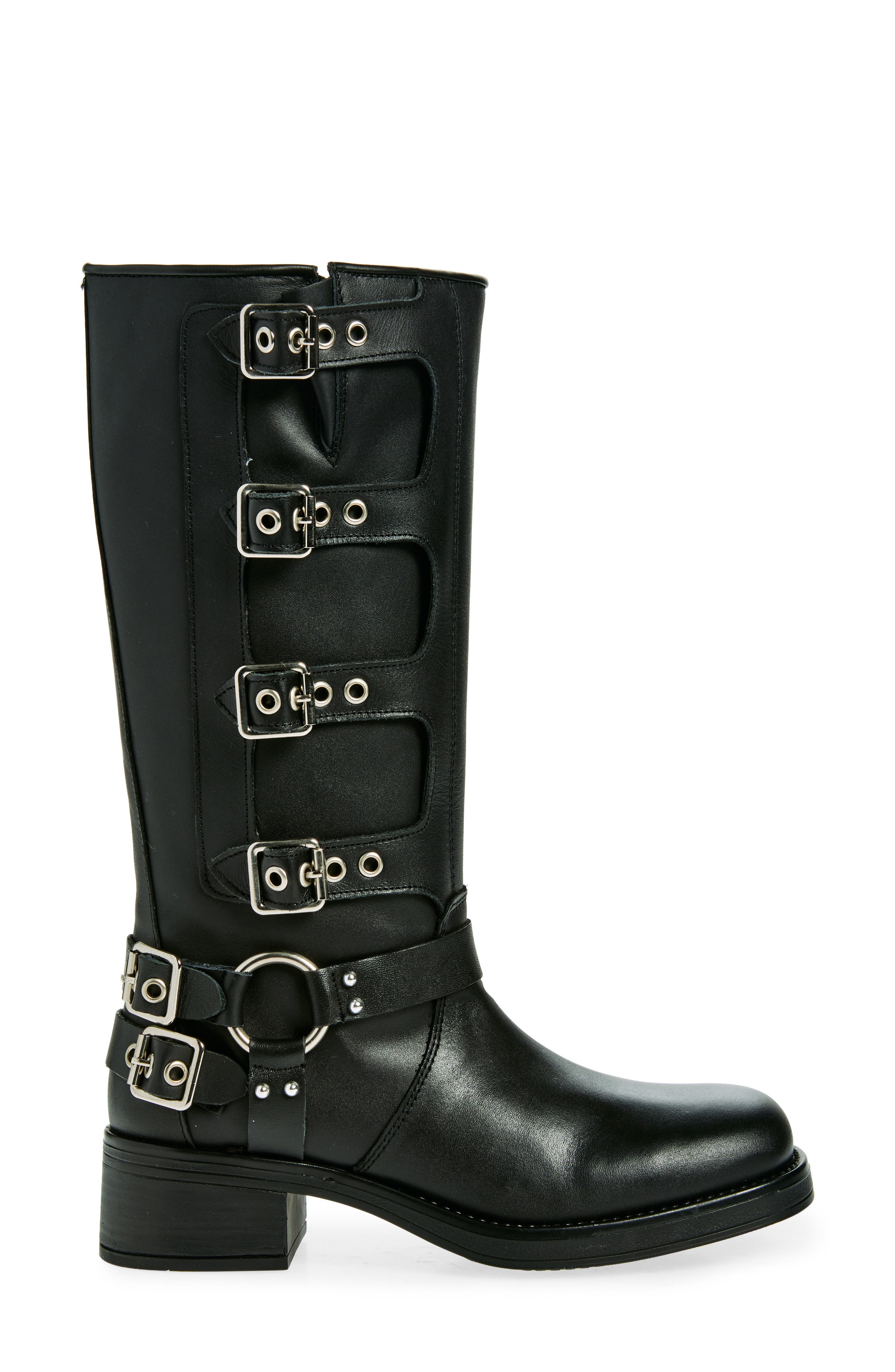 Steve Madden Rocky Boot, Alternate, color, Black Leather