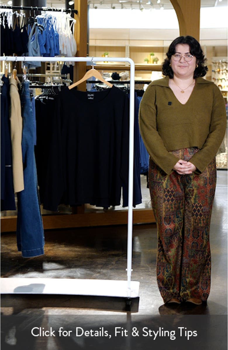 Noa Long Sleeve Stretch Cotton Top, sales video thumbnail