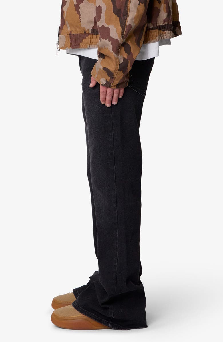 mnml Super Flare Jeans, Alternate, color, Western Black