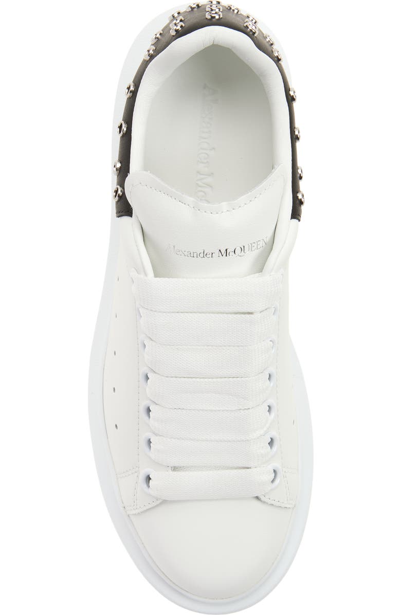 McQueen Grommet Ring Oversize Sneaker, Alternate, color, White