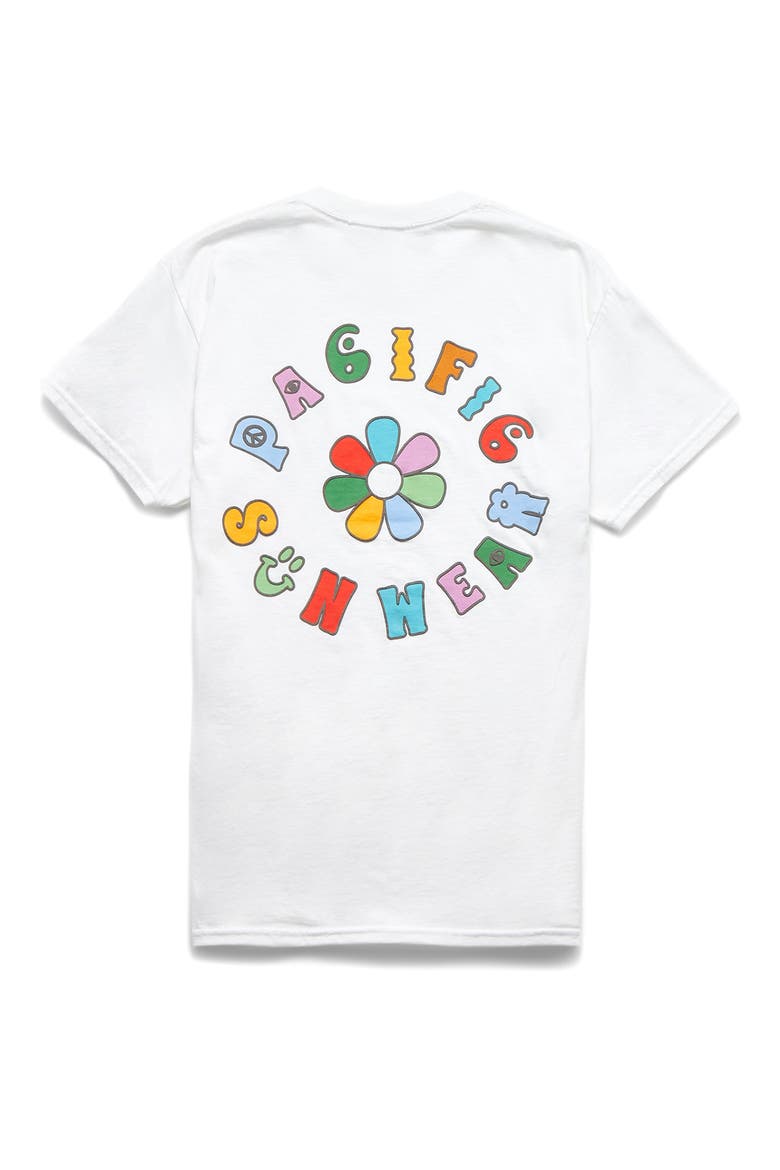 Floral Icon Graphic Tee, Alternate, color, WHITE