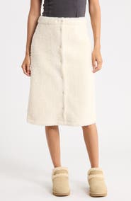 UGG® Kaleo Chateau Plush & Knit Skirt