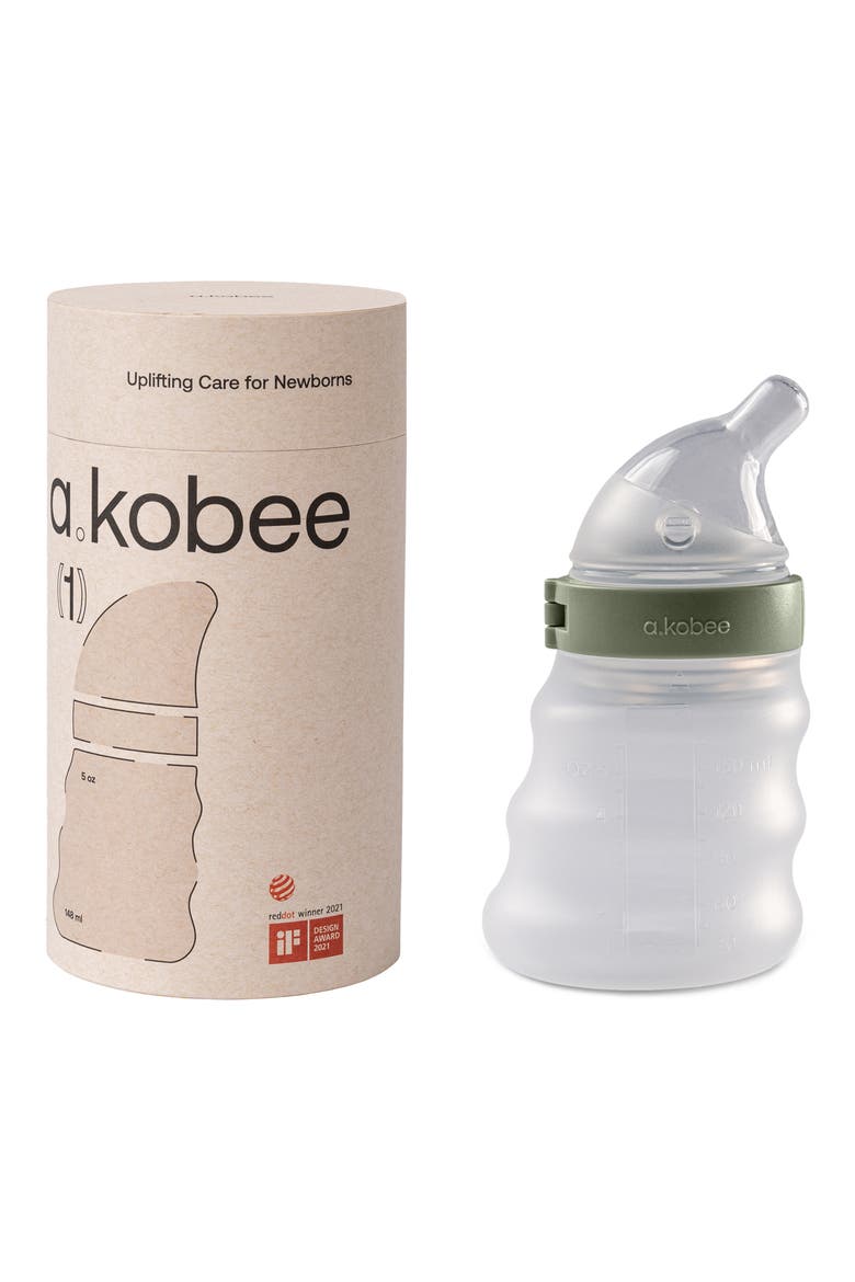 Essentials 5-Ounce Bottle with Newborn Flow, Alternate, color, PISTACHIO