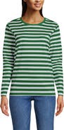 Lands' End Supima Cotton Long Sleeve Crewneck T-Shirt