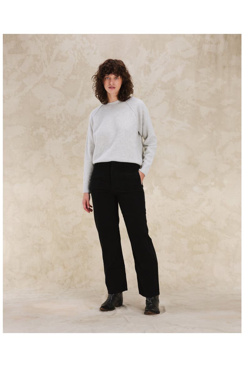 Jamiet Chino Corduroy Trousers, Alternate, color, BLACK