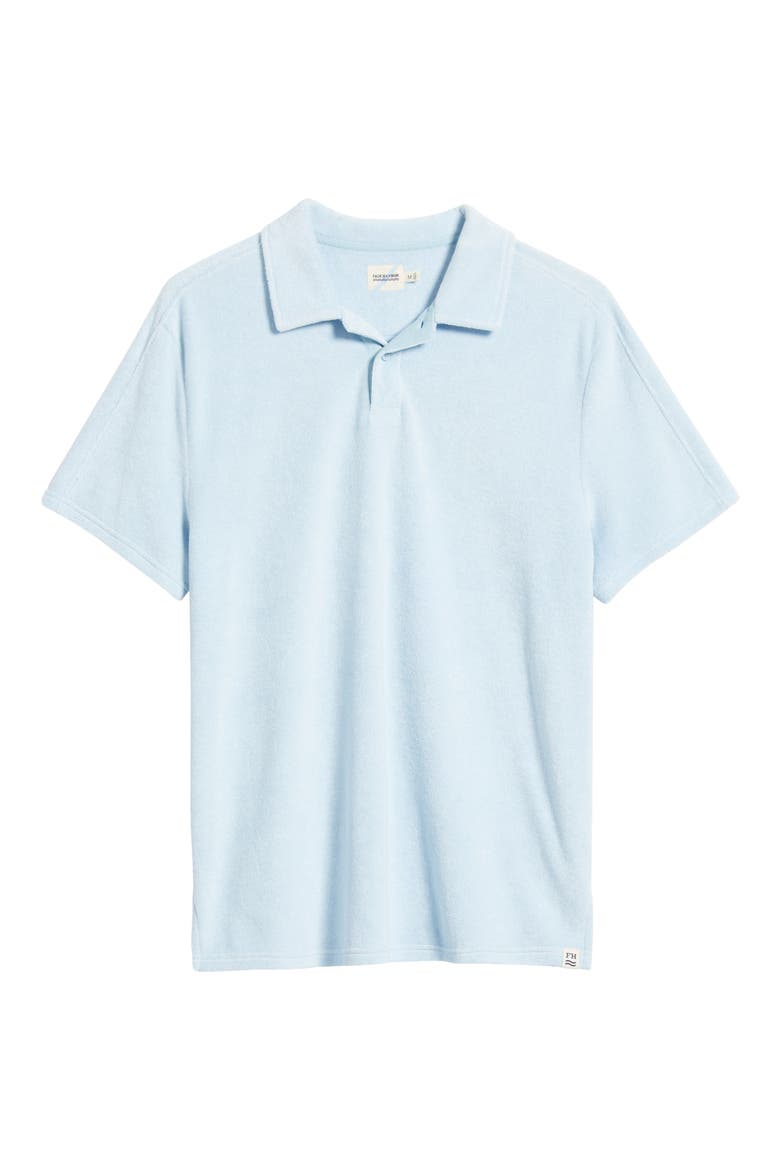 Terry Cloth Polo, Alternate, color, LIGHT BLUE