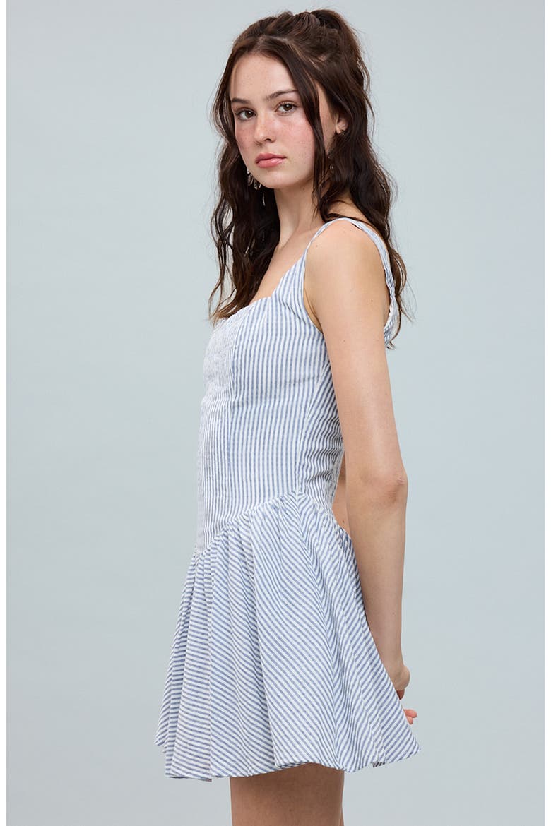Sleeveless Cotton Tank Minidress, Alternate, color, LIGHT BLUE