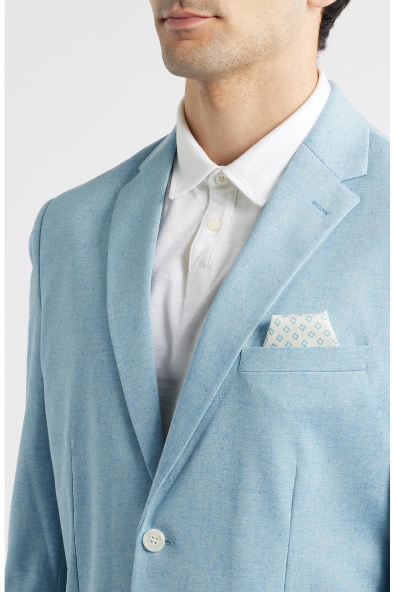 Pink Sky Blue Neppy Knit Sport Coat, Alternate, color, BLUE