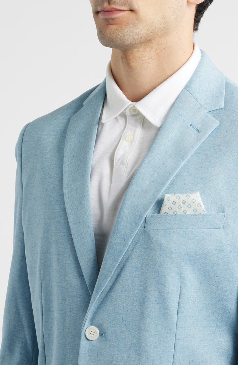 DANIEL HECHTER Pink Sky Blue Neppy Knit Sport Coat, Alternate, color, Blue