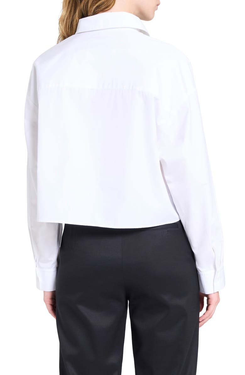 TWP Soon To Be Ex Bib Cotton Button-Up Shirt, Alternate, color, White