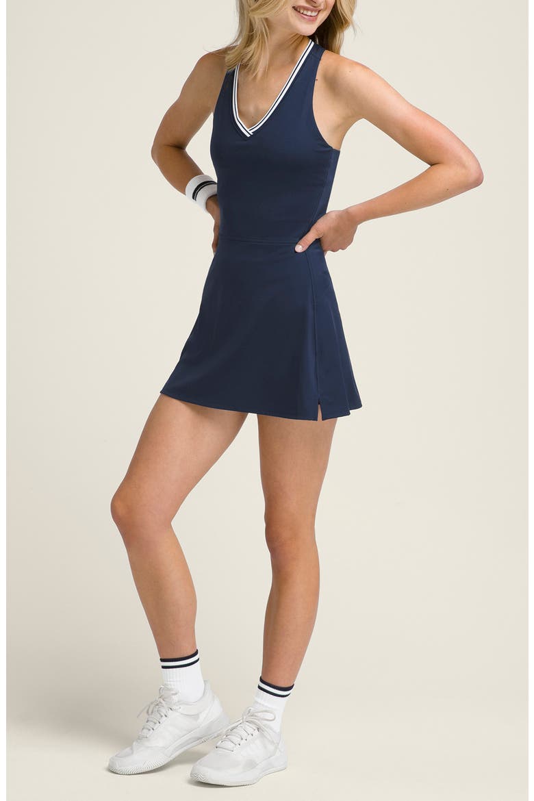 Tiebreaker Tennis Dress, Alternate, color, CLASSIC NAVY