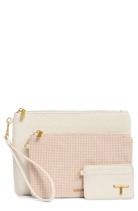 Marty Set of 3 Wristlet Pouches & Cardholder Wallet