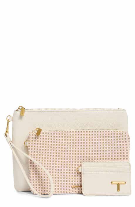 T Tahari Marty Set of 3 Wristlet Pouches & Cardholder Wallet