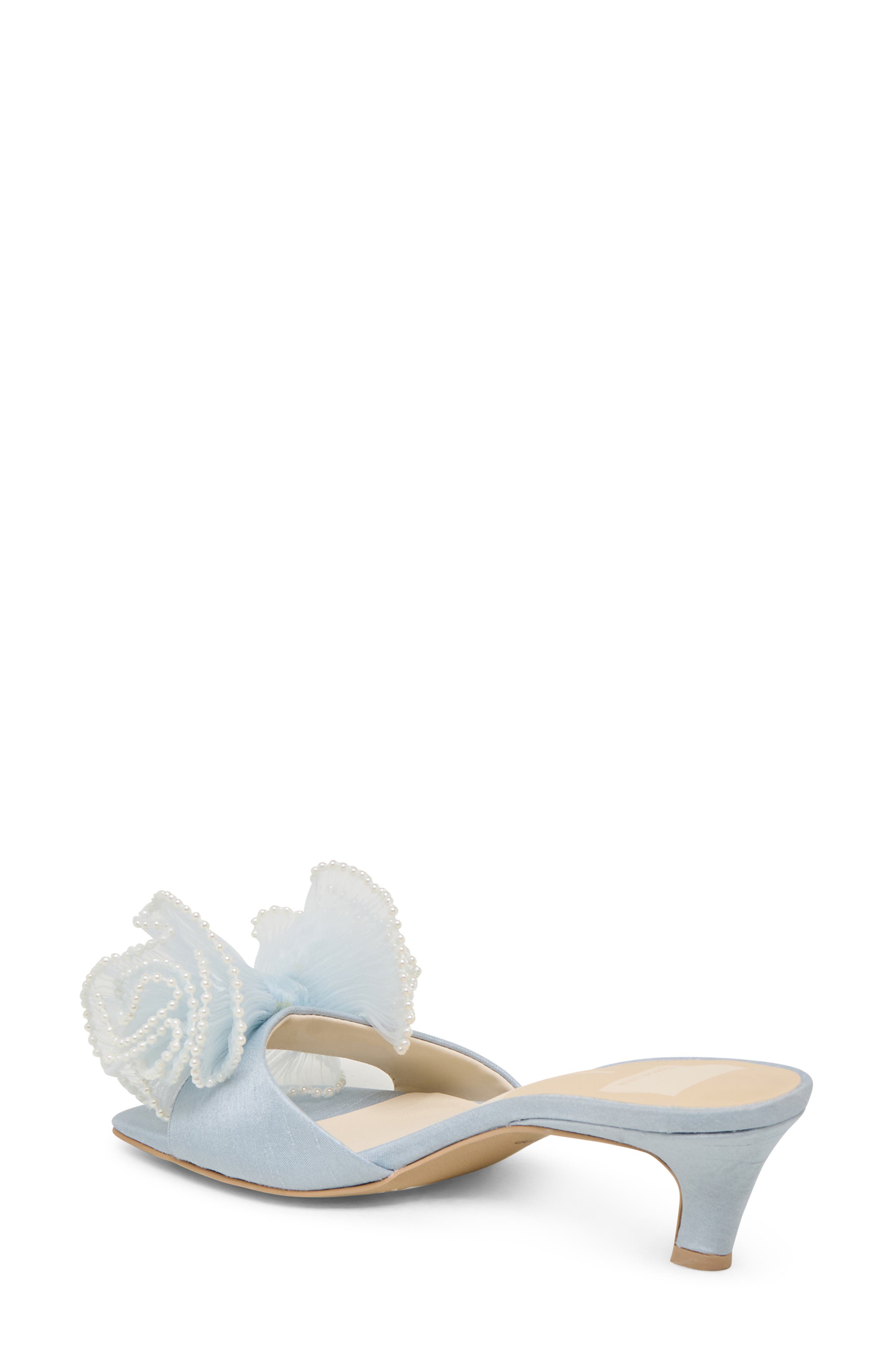 Dolce Vita Narita Pearl Sandal, Alternate, color, Light Blue Satin