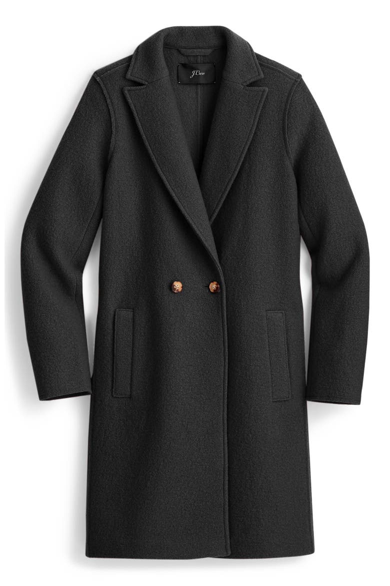Daphne Boiled Wool Topcoat, Main, color, BLACK