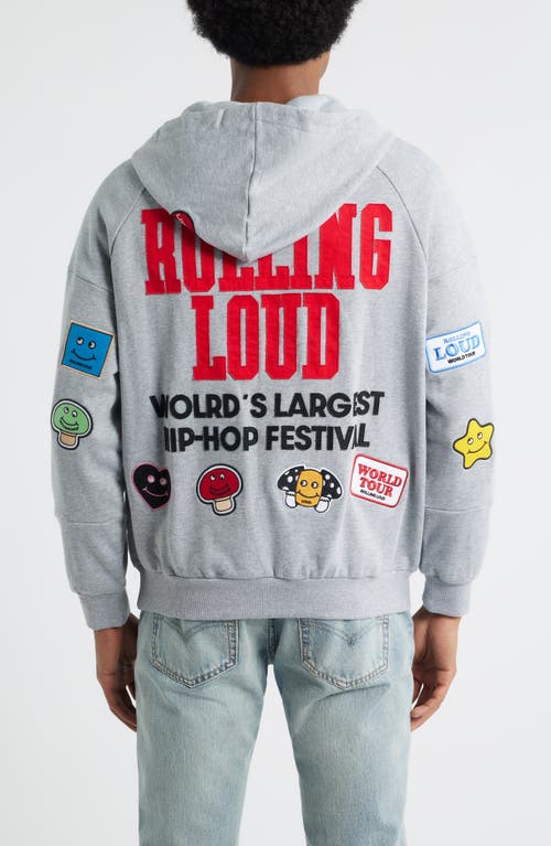 Rolling Loud Patched Up Half Zip Hoodie In Animal Print