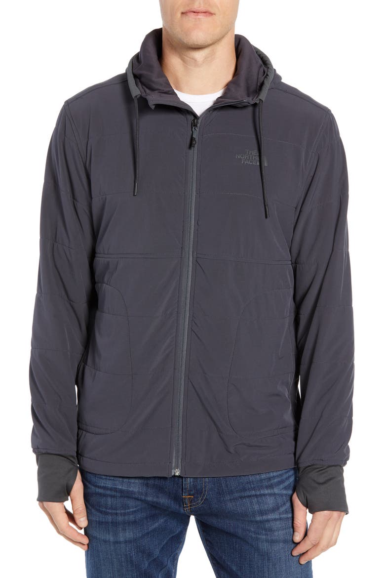 Mountain 2.0 Quilted Zip Hoodie, Main, color, WEATHERED BLACK