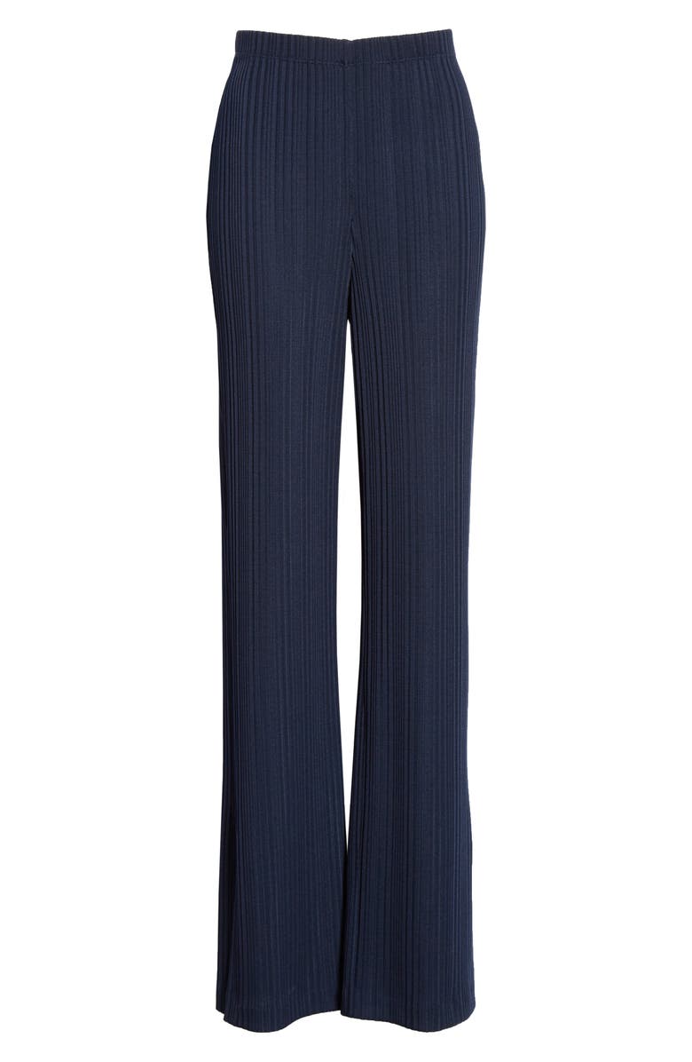 St. John Collection Variegated Rib Pull-On Pants, Alternate, color,