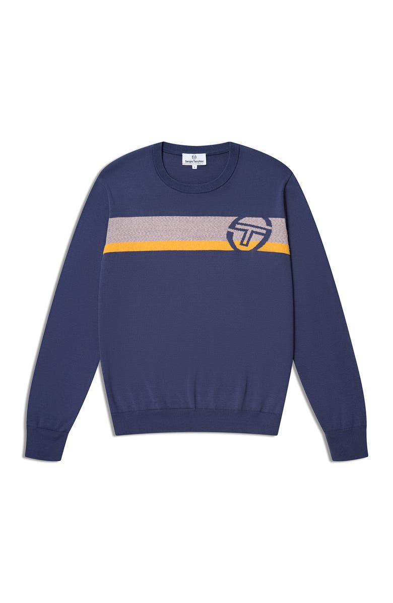 Sergio Tacchini Fausto Crewneck Sweater, Alternate, color, Key Largo