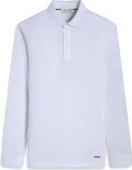 Bugatchi Mercerized Cotton Long Sleeve Polo