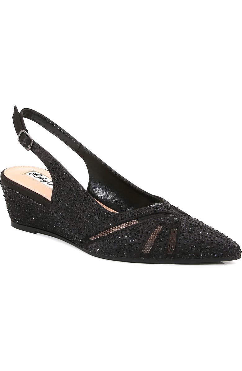 LADY COUTURE Daniel Embellished Slingback Pump, Main, color, Black