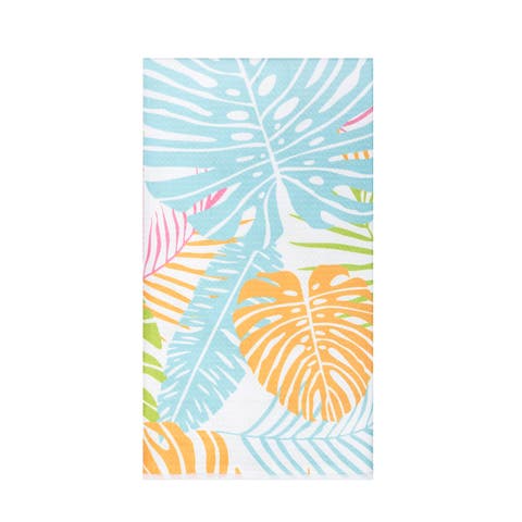 Palm Beach Tropical Monstera 100% Cotton Dishtowel