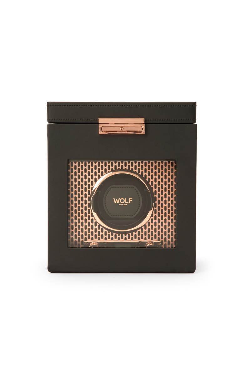 WOLF Axis Single Watch Winder with Storage, Main, color, Copper