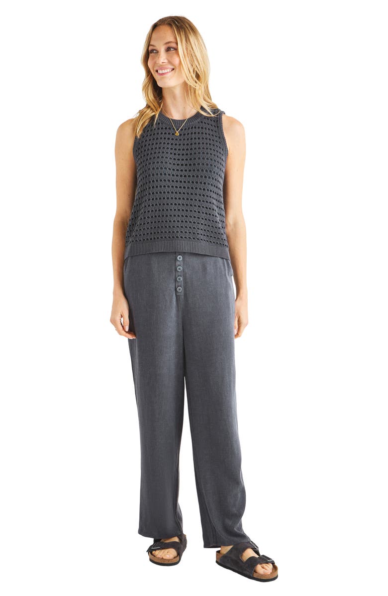 Splendid Asher Open Knit Sleeveless Top, Alternate, color, 