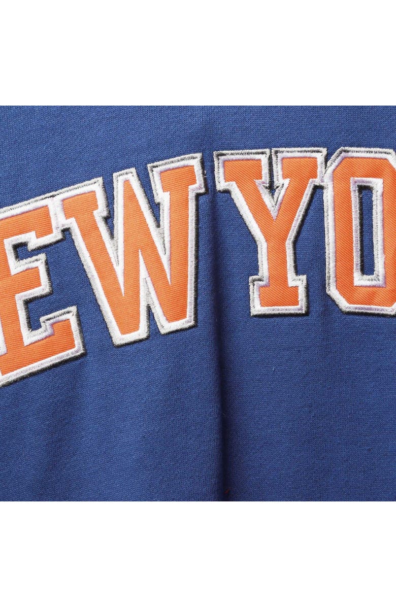 FANATICS Men's Fanatics Branded Royal/Orange New York Knicks Big & Tall Double Contrast Pullover Hoodie, Alternate, color, Royal