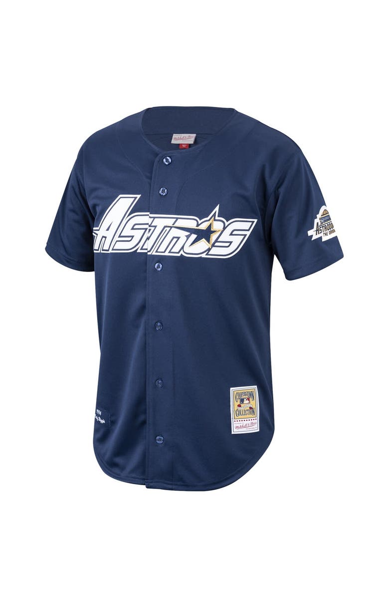 Mitchell & Ness Men's Mitchell & Ness Craig Biggio Navy Houston Astros Cooperstown Collection 1994 Authentic Jersey, Alternate, color, Navy