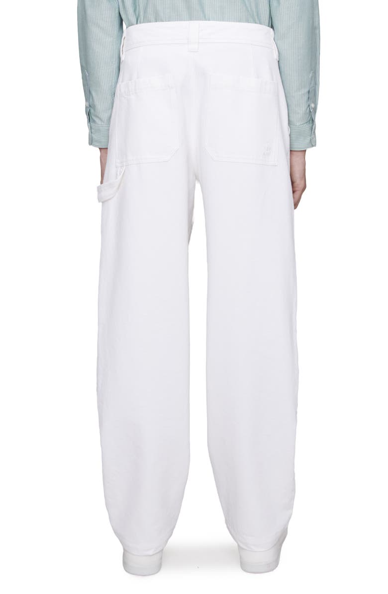 A.P.C. Gustav Loose Fit Organic Cotton Carpenter Pants, Alternate, color, Off-White
