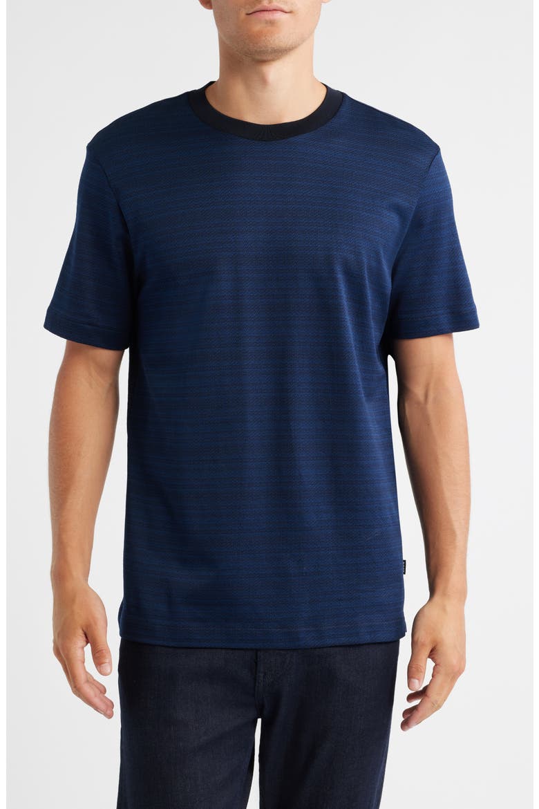 Taut Jersey Cotton T-Shirt, Main, color, DARK BLUE