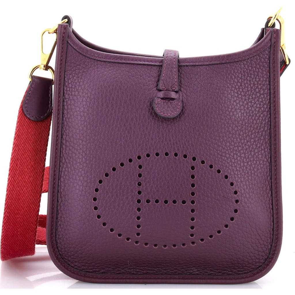 Pre-owned Hermes Hermes Evelyne Bag Gen Iii Clemence Tpm In Purple
