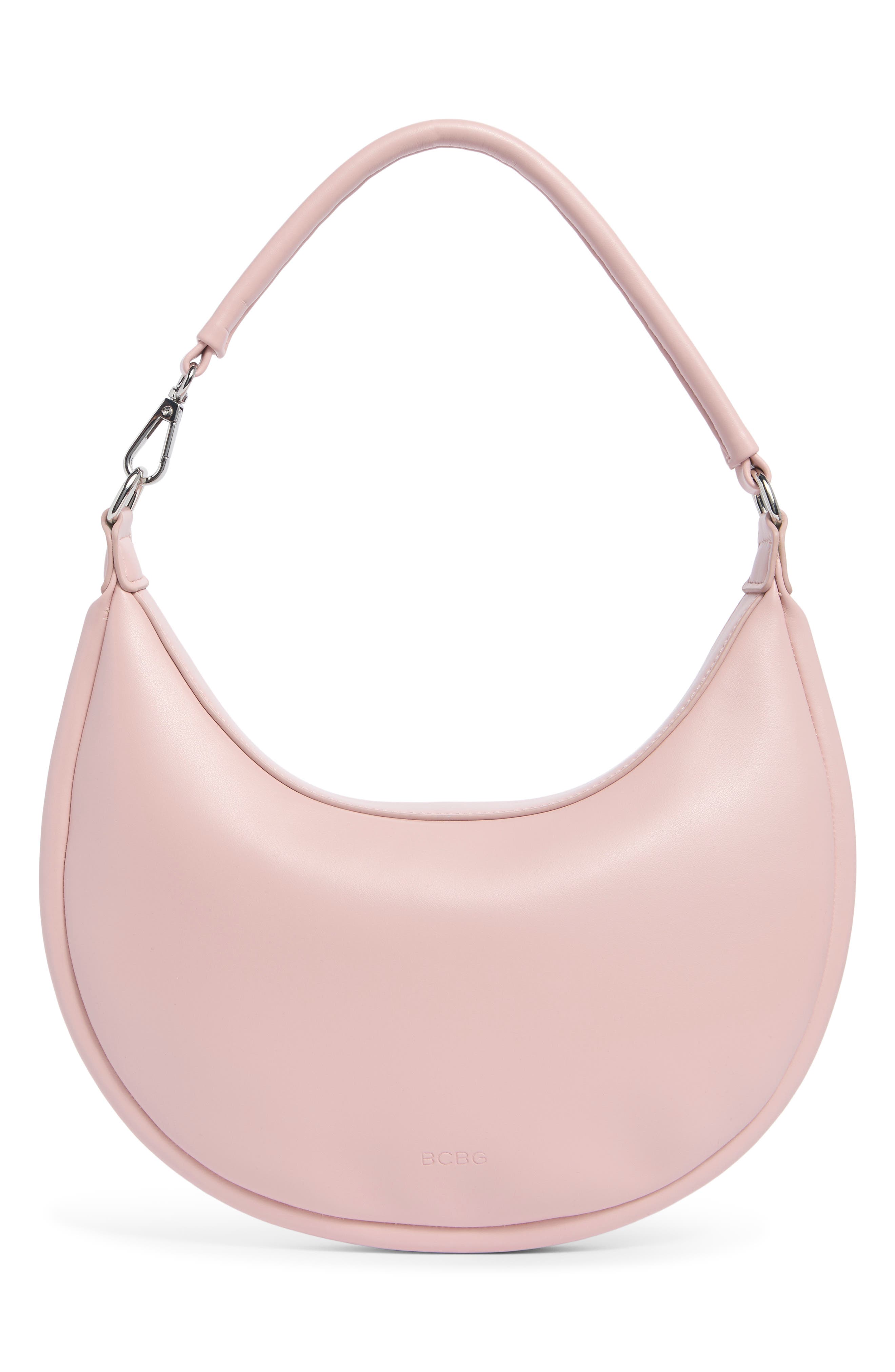 Convertible Faux Leather Shoulder Bag, Alternate, color, ROSE