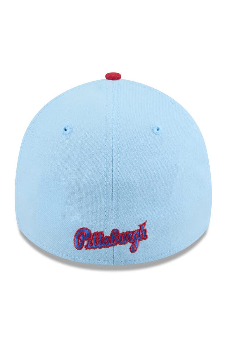 Men's New Era Light Blue/Red Pittsburgh Pirates 2025 Fourth of July 39THIRTY Flex Hat, Alternate, color, Light Blue