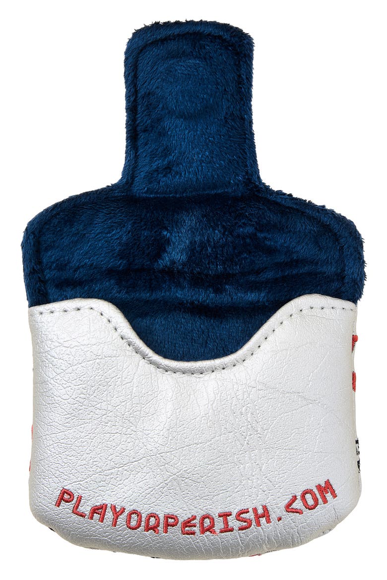 Classic SSC Leather Mallet Putter Cover, Alternate, color, SILVER