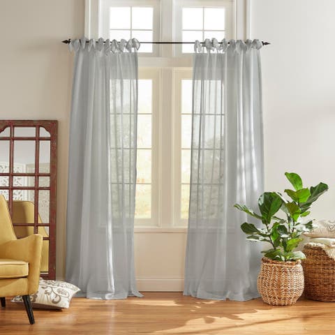 Vienna Tie-top Sheer Window Curtain