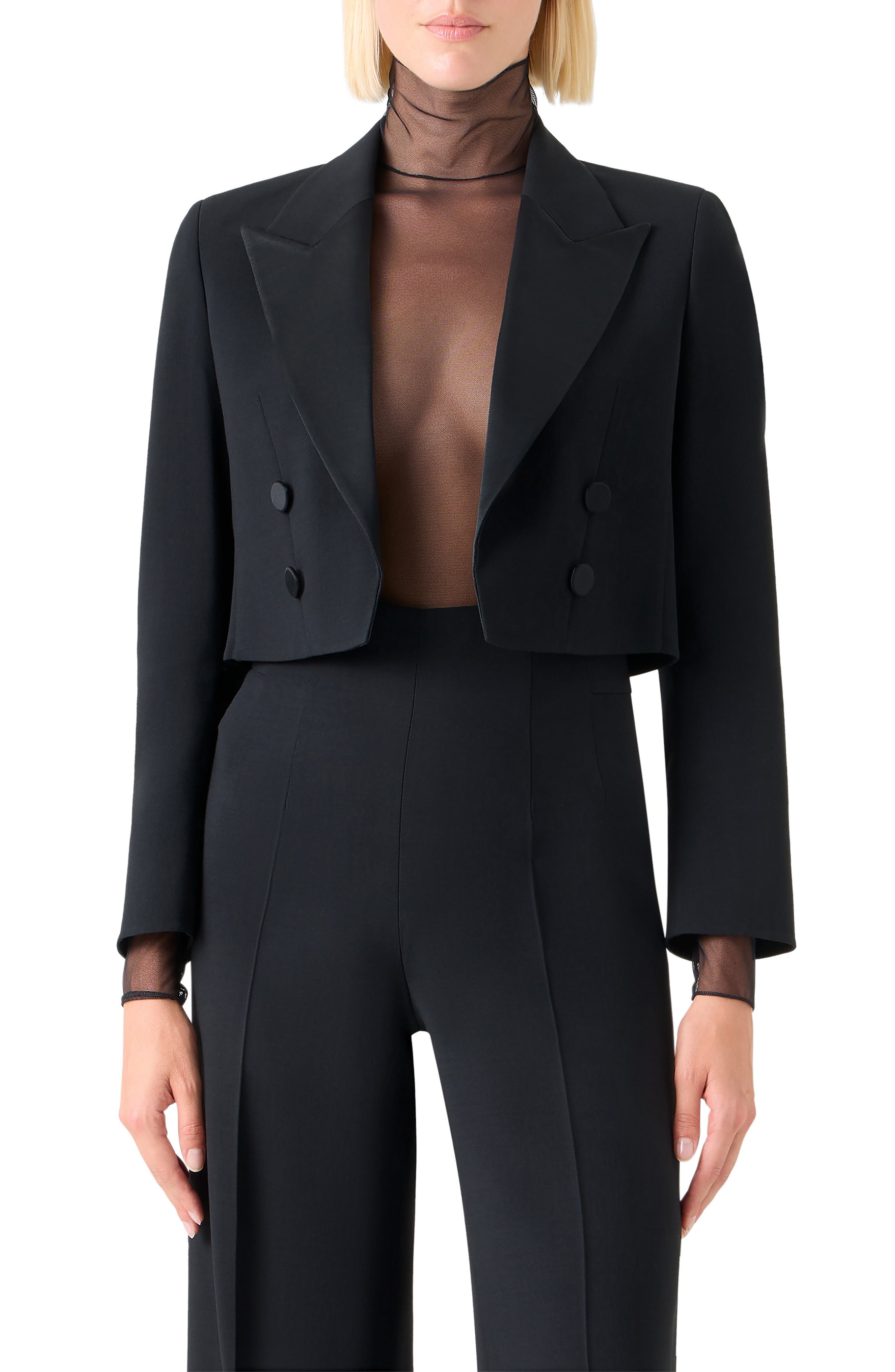 Short Wool Blend Jacket