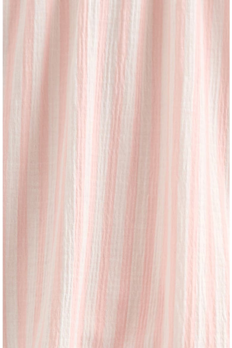 Kids' Lace Trim Shirt & Shorts, Alternate, color, WHITE- PINK NOVA STRIPE
