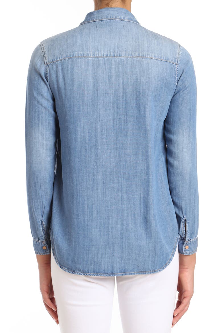 Sammy Indigo Gold Denim Shirt, Alternate, color, INDIGO GOLD SHIRTING