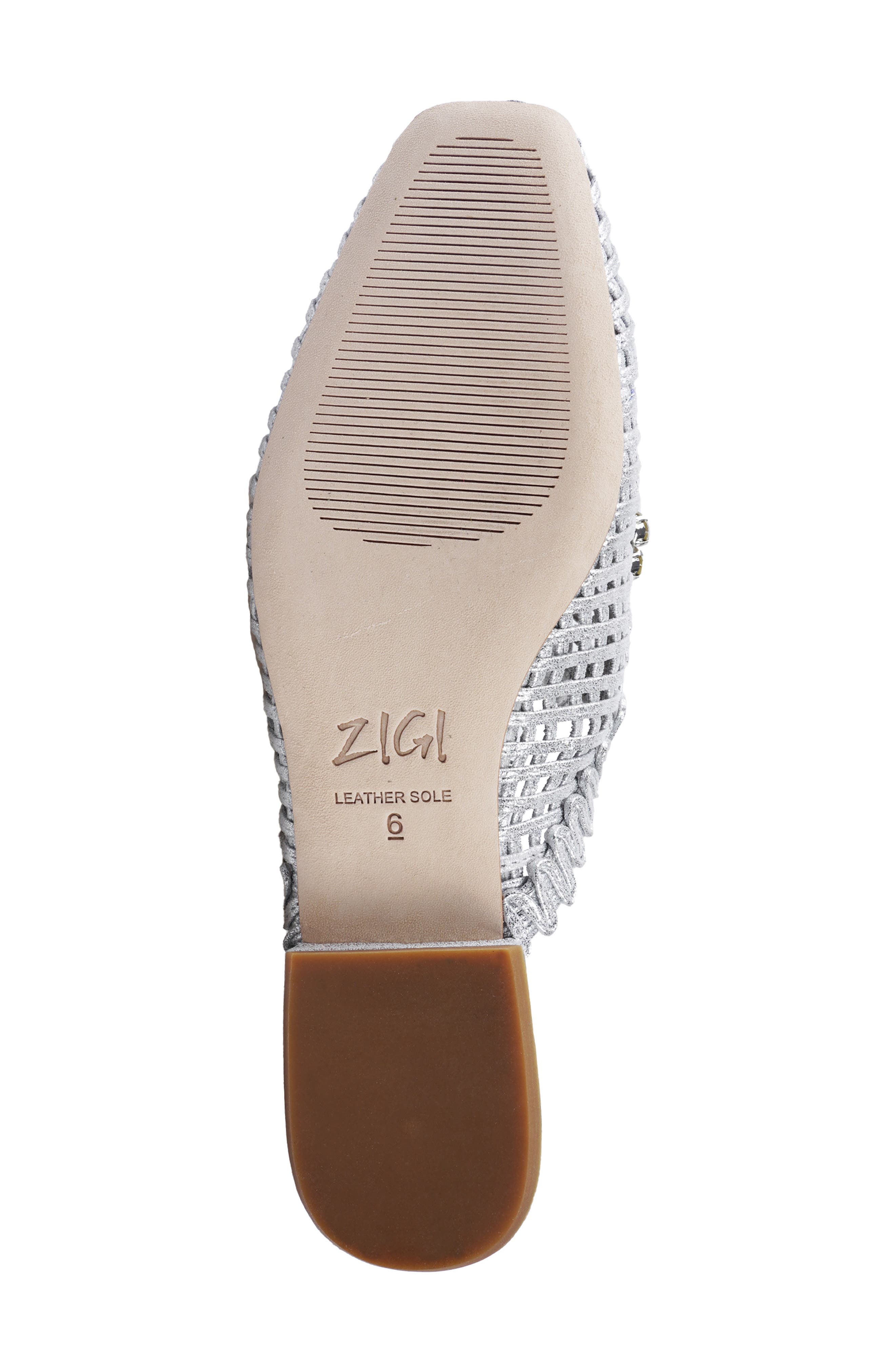 Isabelle Crystal Bit Mule, Alternate, color, SILVER