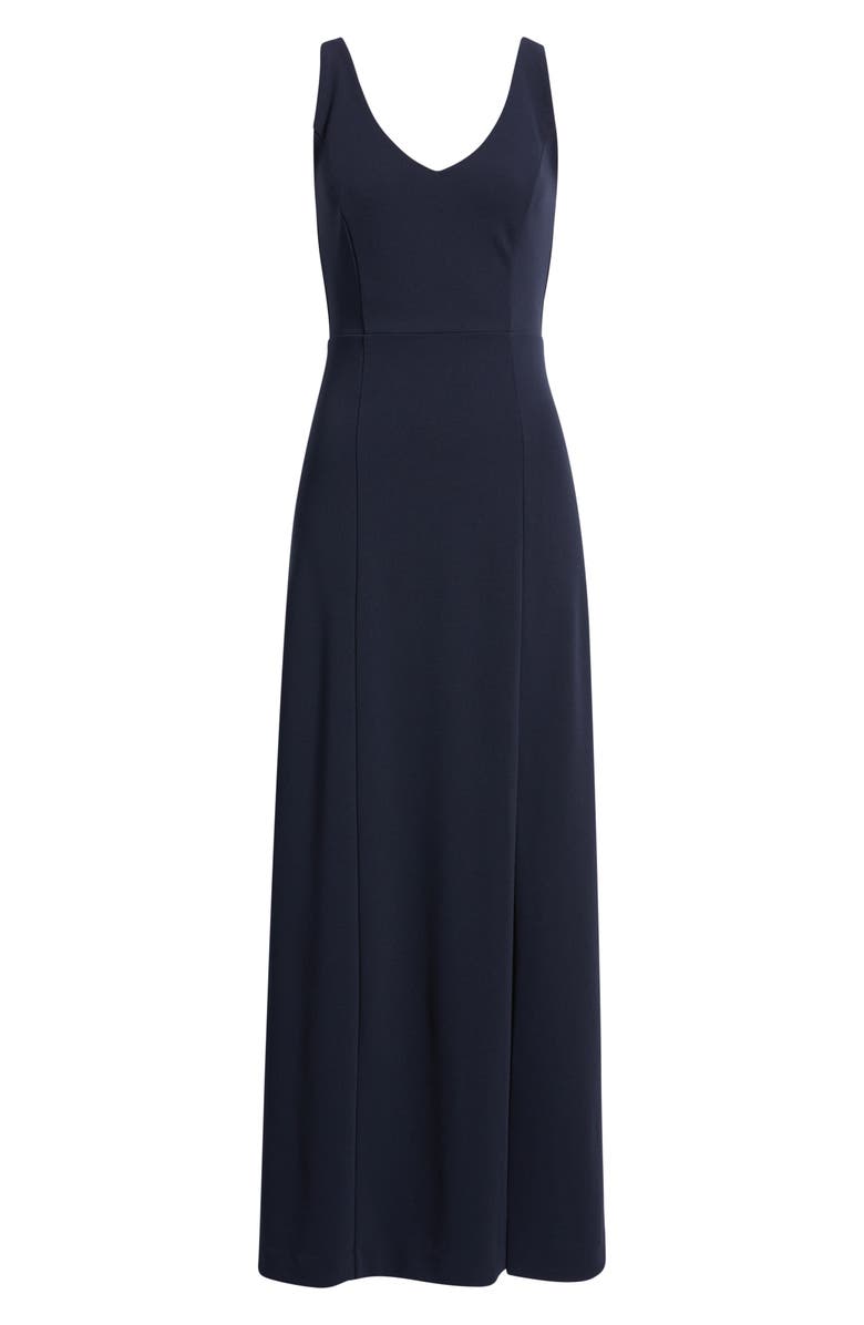 Chelsea28 Seamed Cotton Blend Sheath Gown, Alternate, color, Navy Night