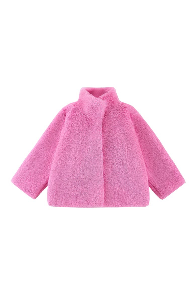 Kids' Sadie Faux Fur Coat, Main, color, PINK