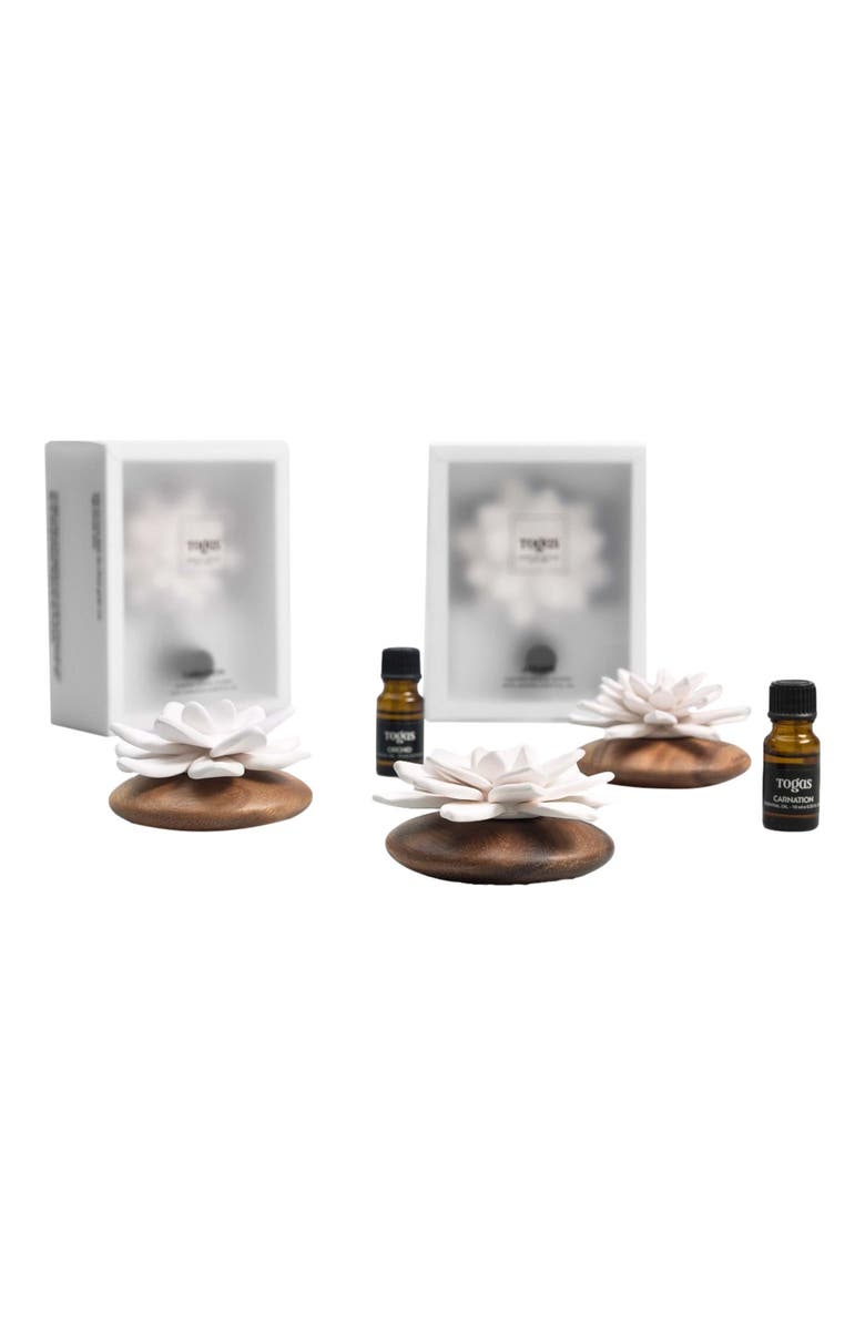 Togas Summer Orchid Ceramic Sachet, Alternate, color, White