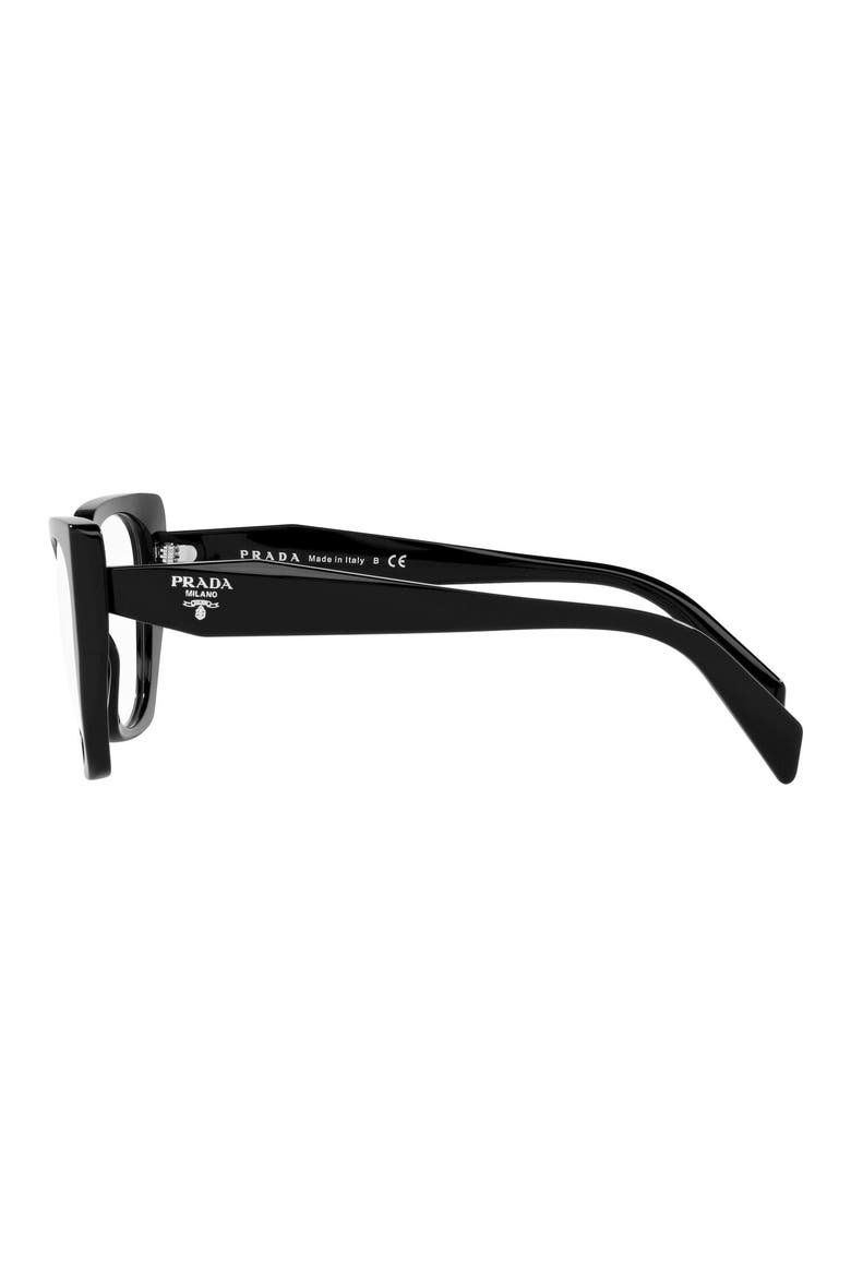 54mm Square Optical Glasses, Alternate, color, BLACK
